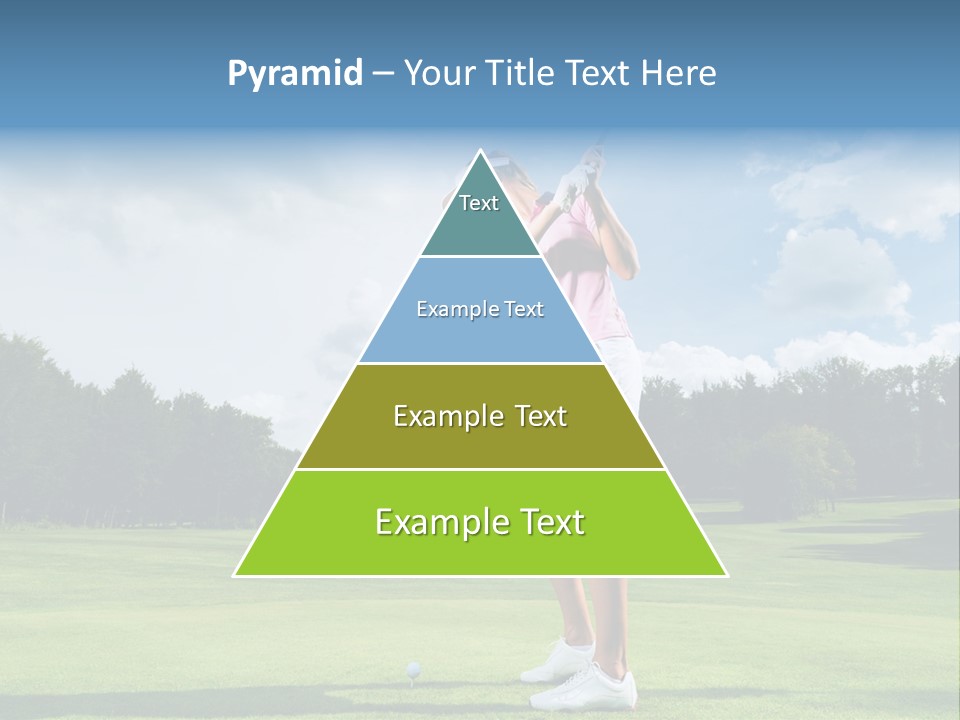 Woman Active Cup PowerPoint Template