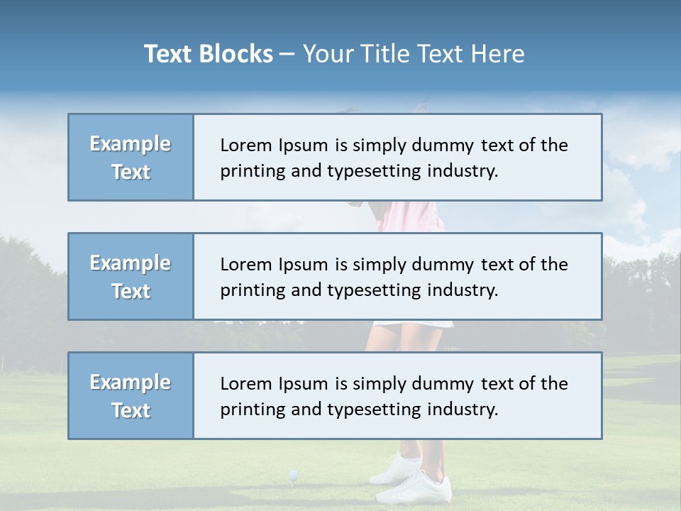 Woman Active Cup PowerPoint Template