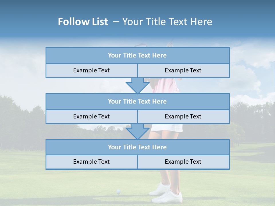 Woman Active Cup PowerPoint Template