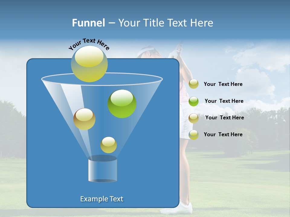 Woman Active Cup PowerPoint Template