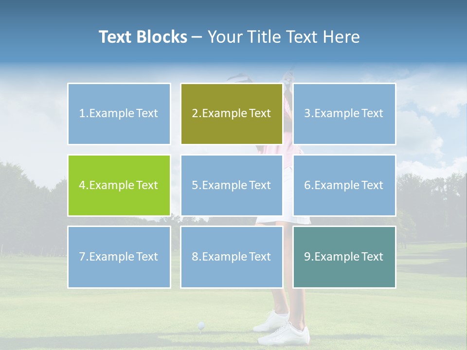 Woman Active Cup PowerPoint Template