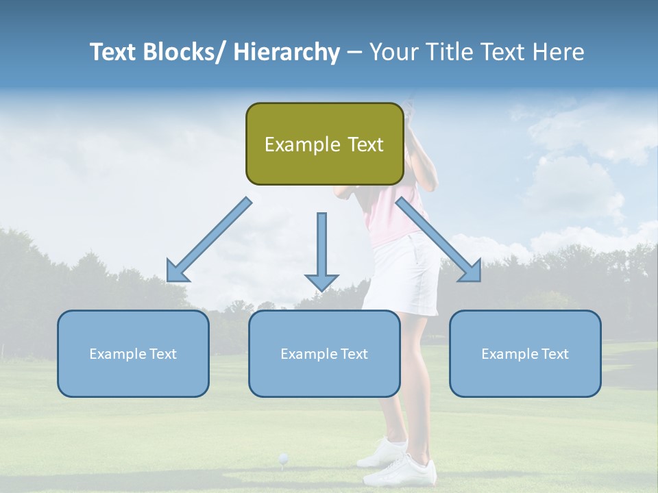 Woman Active Cup PowerPoint Template