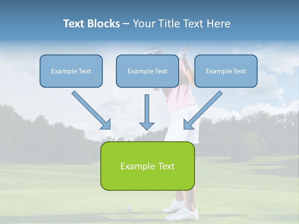 Woman Active Cup PowerPoint Template
