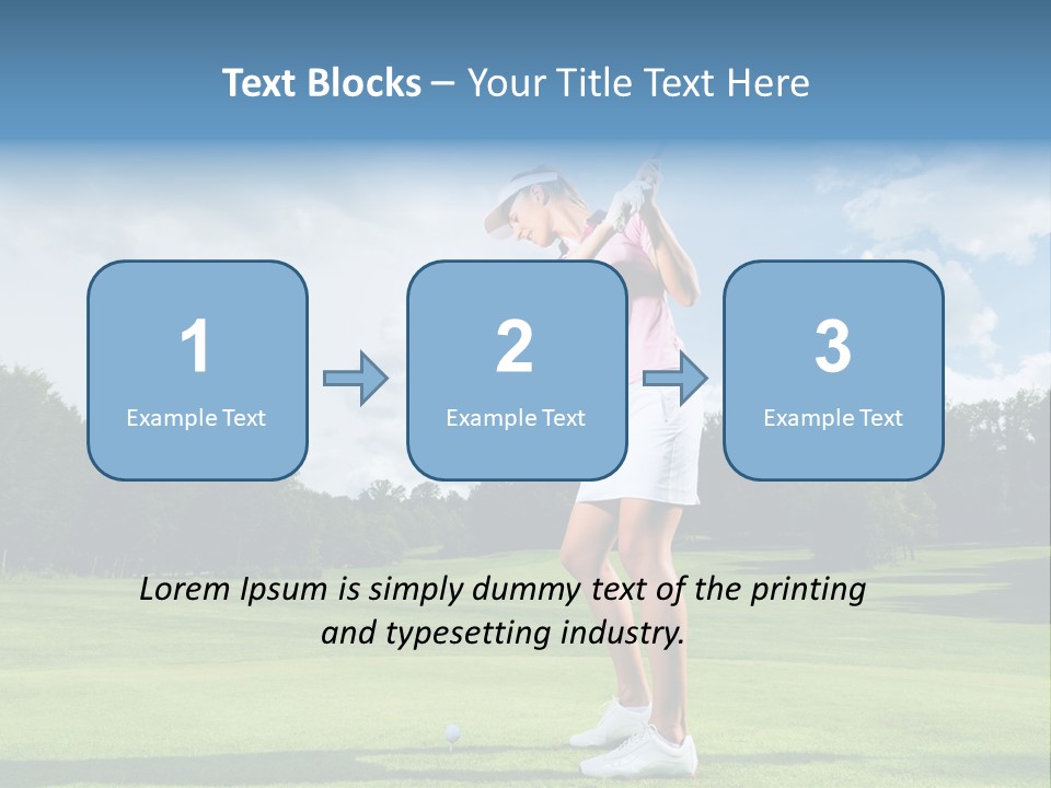 Woman Active Cup PowerPoint Template