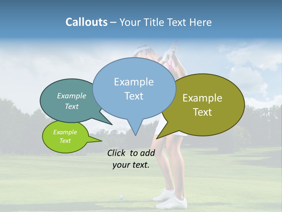 Woman Active Cup PowerPoint Template