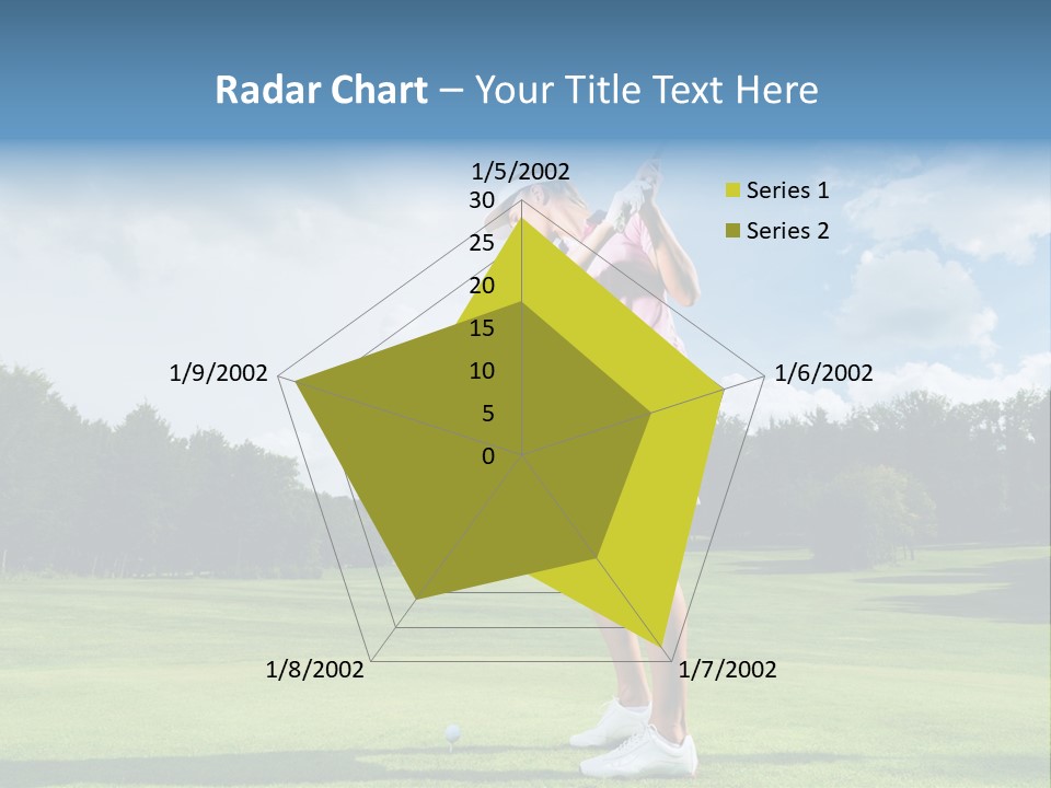 Woman Active Cup PowerPoint Template