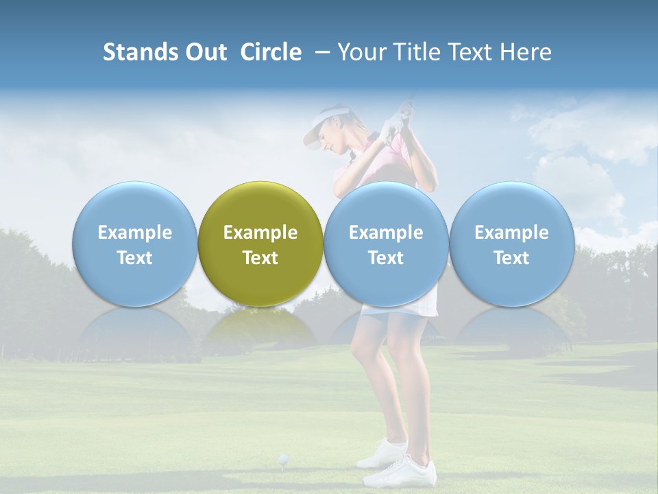 Woman Active Cup PowerPoint Template
