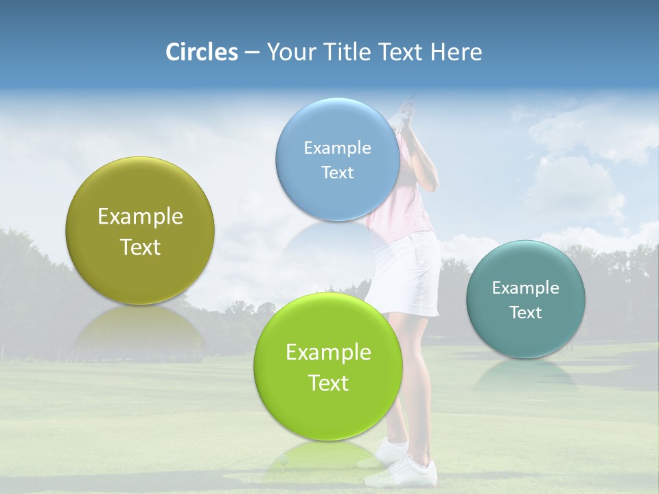 Woman Active Cup PowerPoint Template
