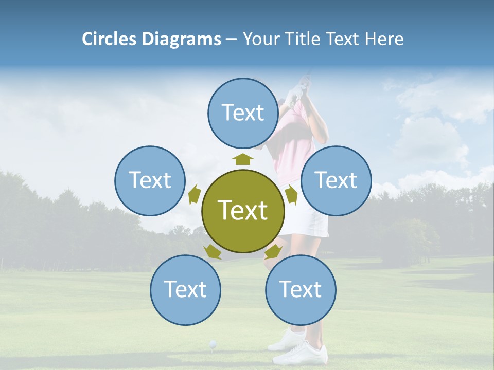 Woman Active Cup PowerPoint Template