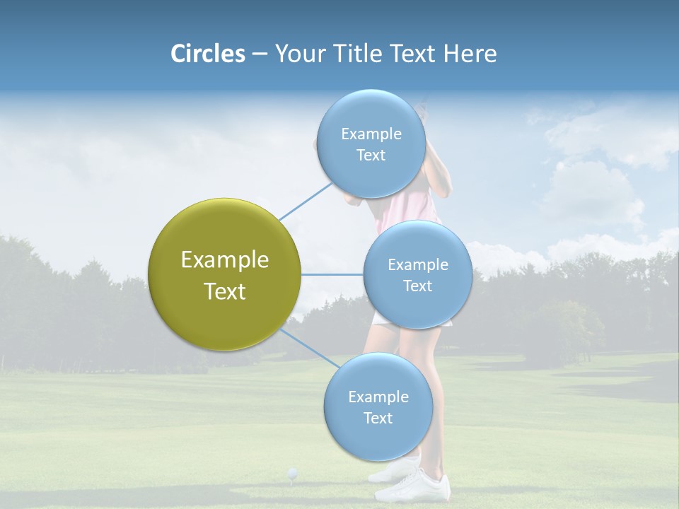 Woman Active Cup PowerPoint Template