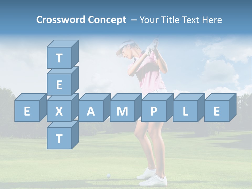 Woman Active Cup PowerPoint Template
