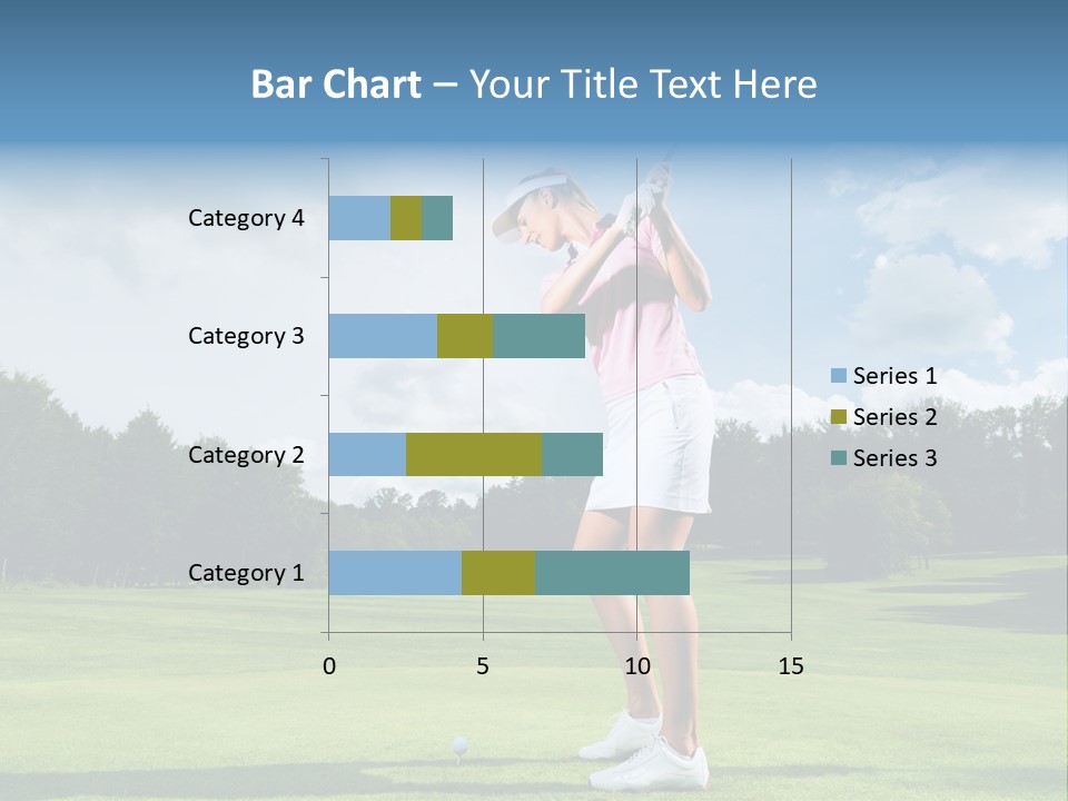 Woman Active Cup PowerPoint Template