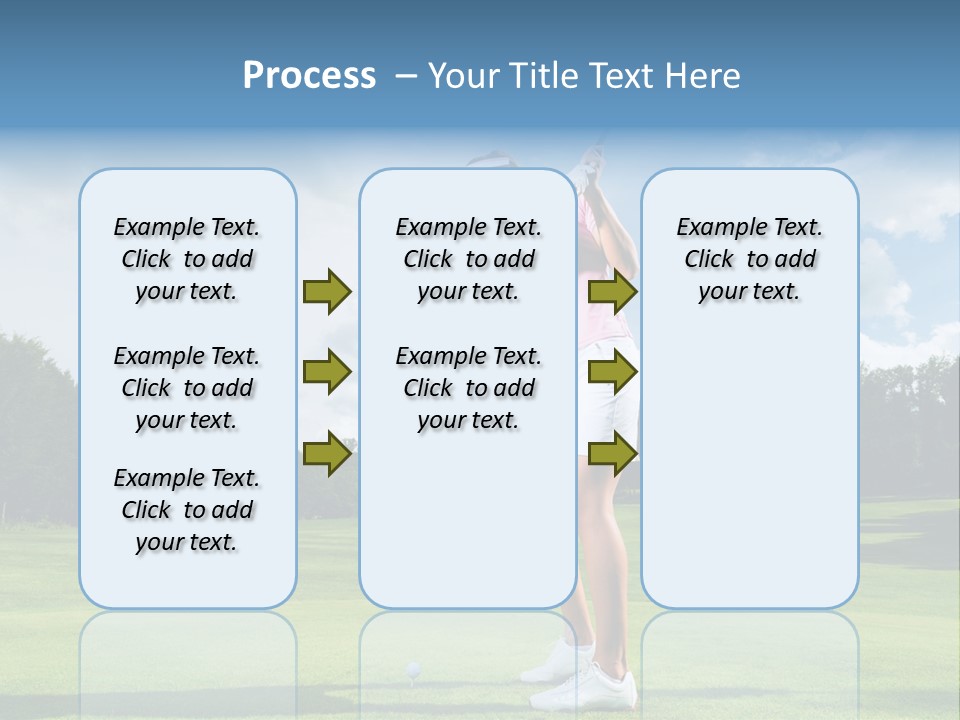 Woman Active Cup PowerPoint Template