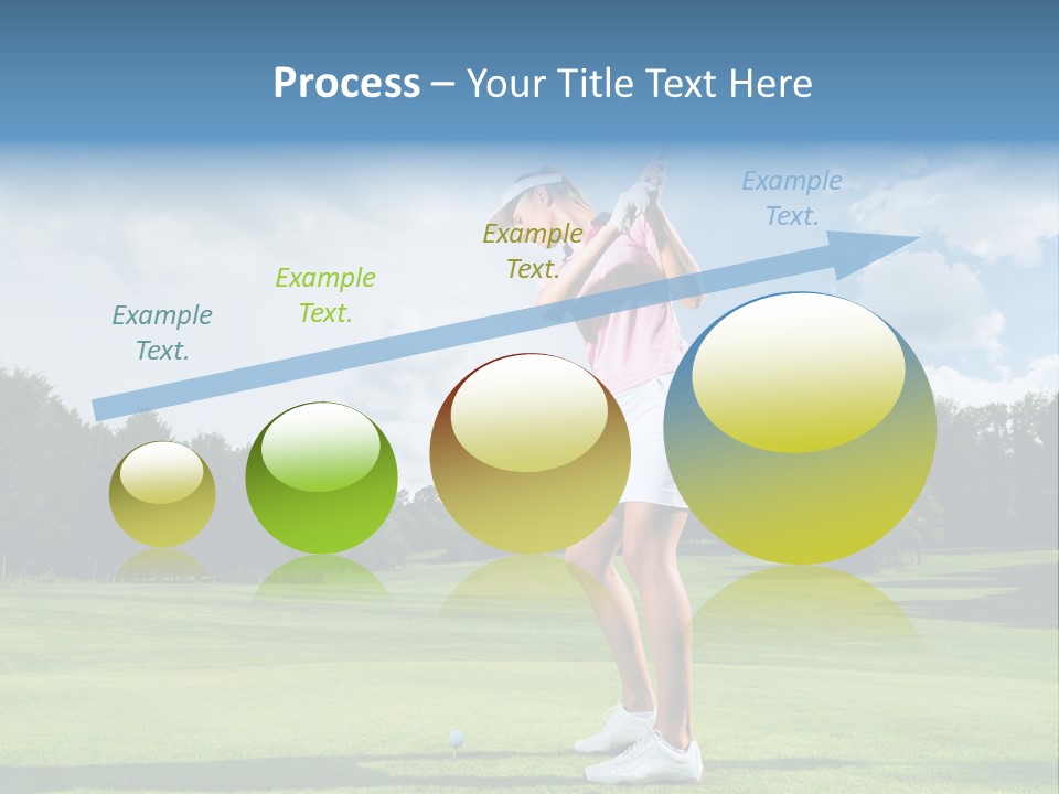 Woman Active Cup PowerPoint Template