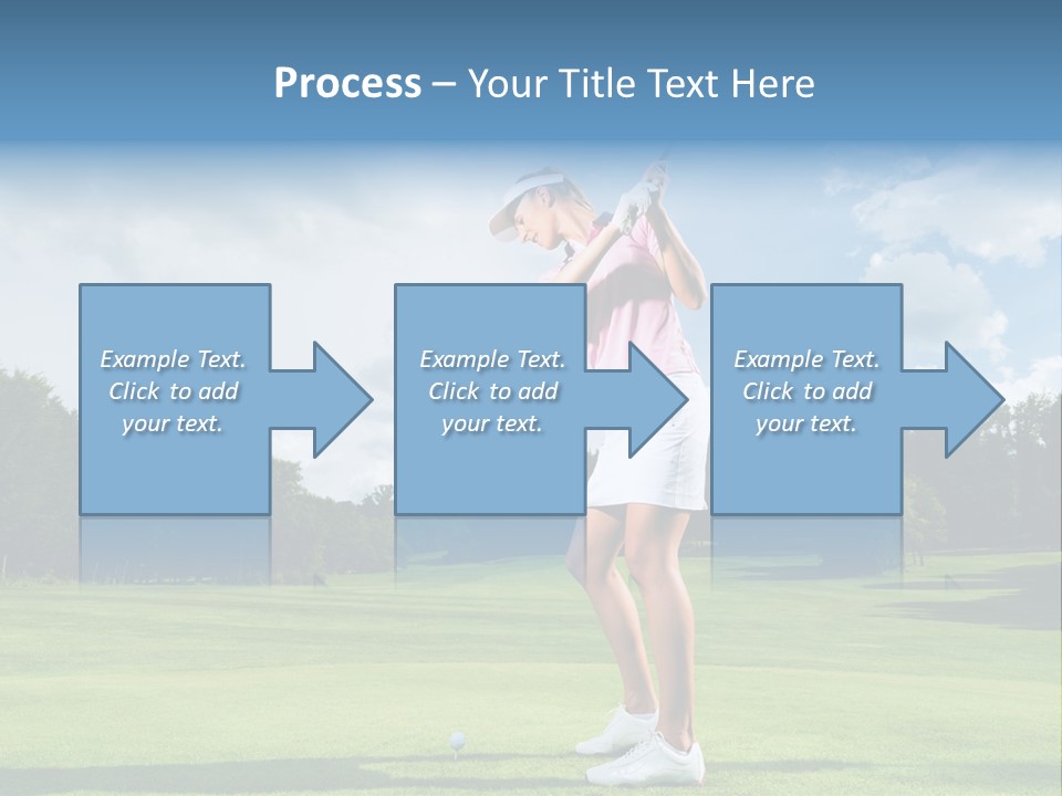 Woman Active Cup PowerPoint Template