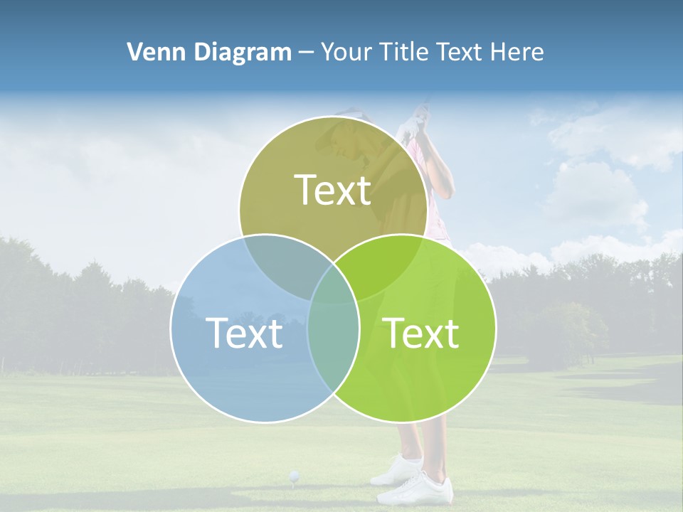 Woman Active Cup PowerPoint Template