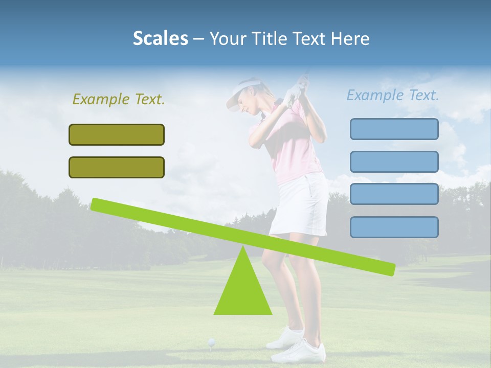 Woman Active Cup PowerPoint Template