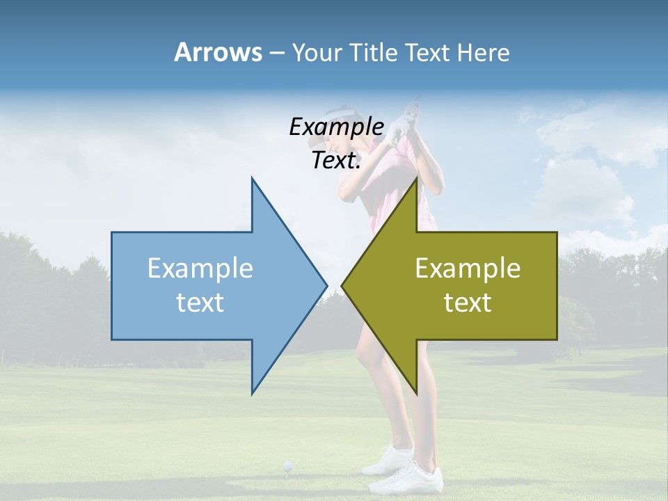 Woman Active Cup PowerPoint Template