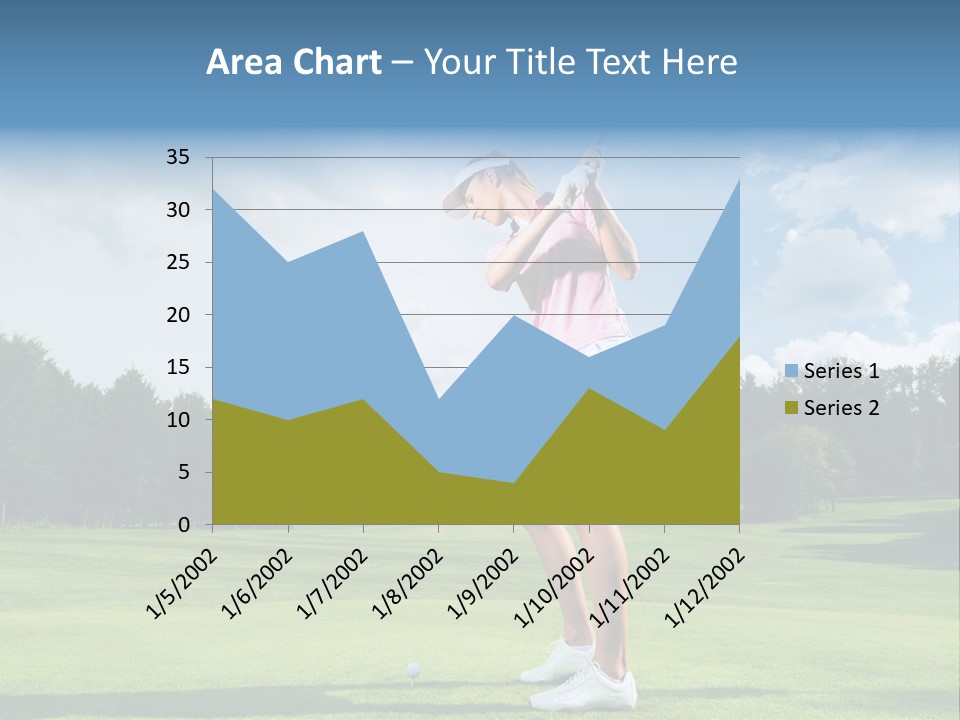 Woman Active Cup PowerPoint Template