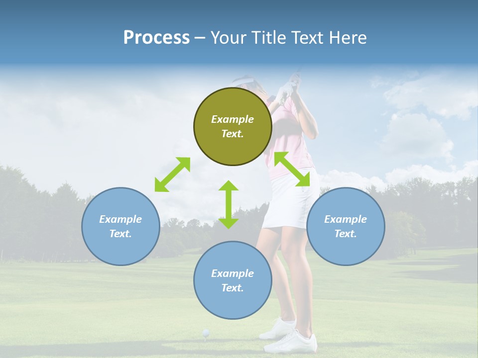 Woman Active Cup PowerPoint Template