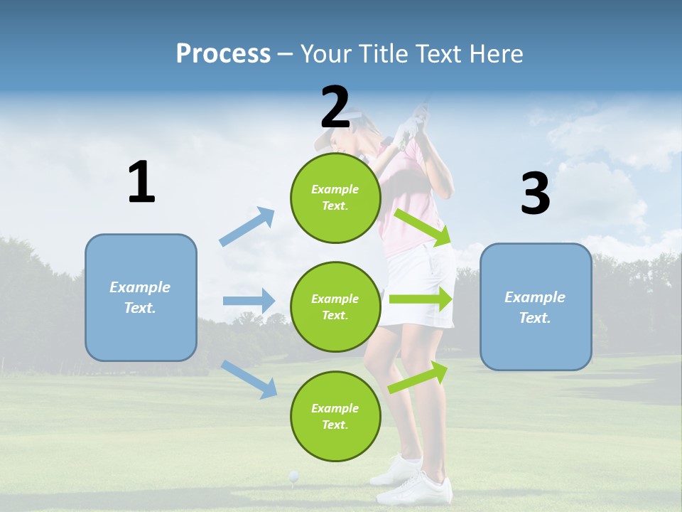 Woman Active Cup PowerPoint Template