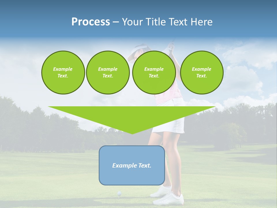 Woman Active Cup PowerPoint Template