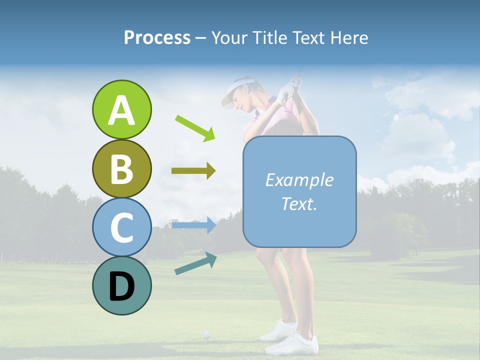 Woman Active Cup PowerPoint Template