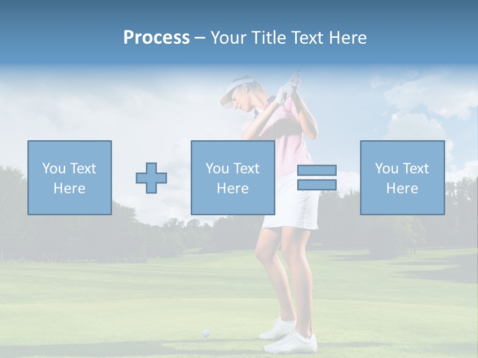 Woman Active Cup PowerPoint Template