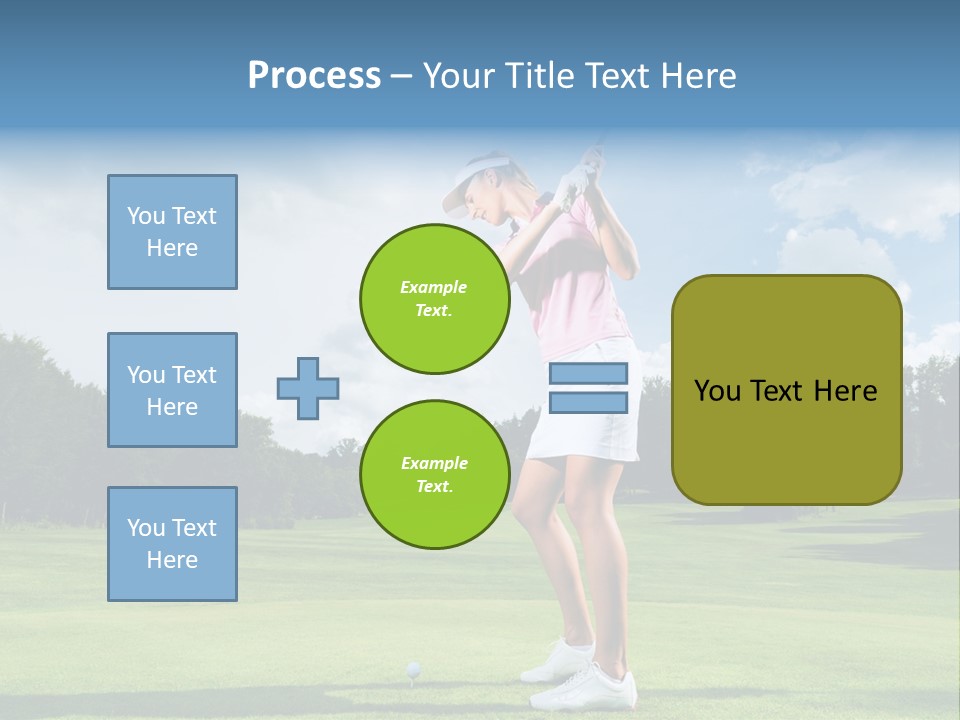 Woman Active Cup PowerPoint Template