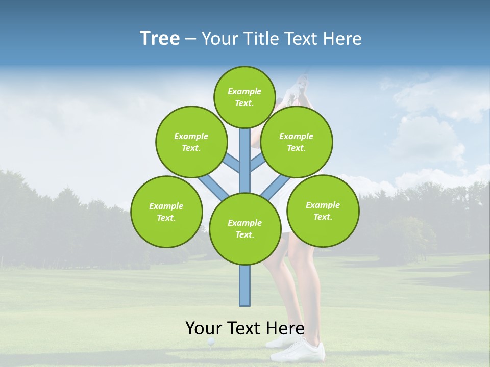 Woman Active Cup PowerPoint Template