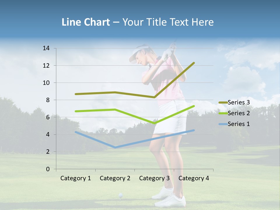 Woman Active Cup PowerPoint Template