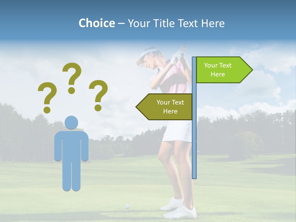 Woman Active Cup PowerPoint Template