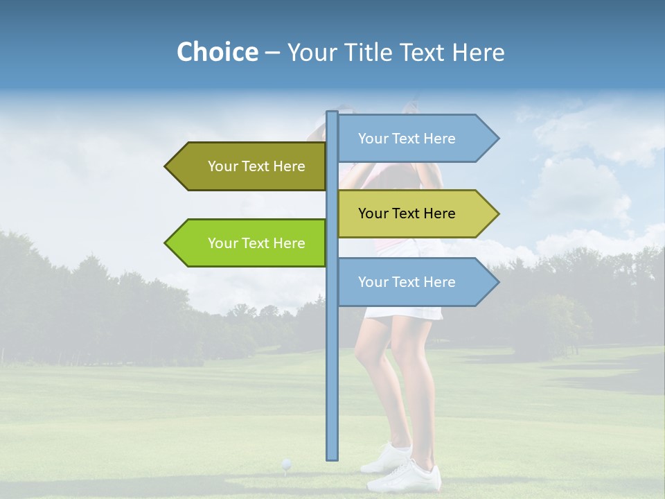 Woman Active Cup PowerPoint Template