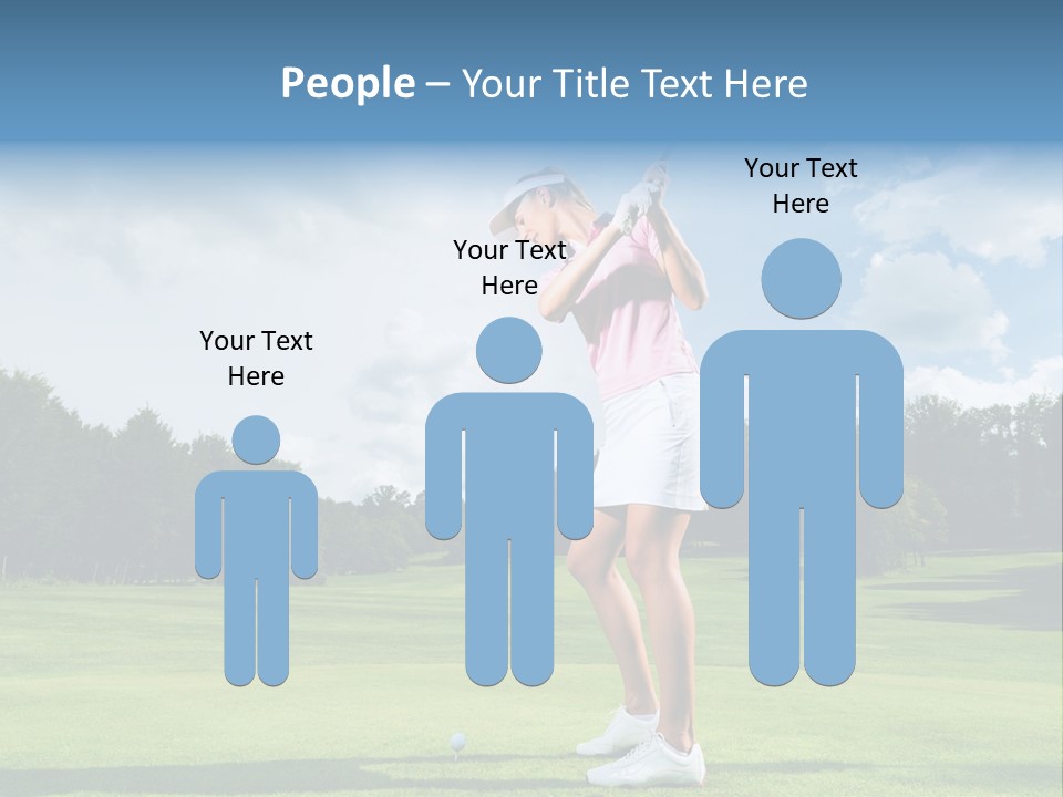 Woman Active Cup PowerPoint Template