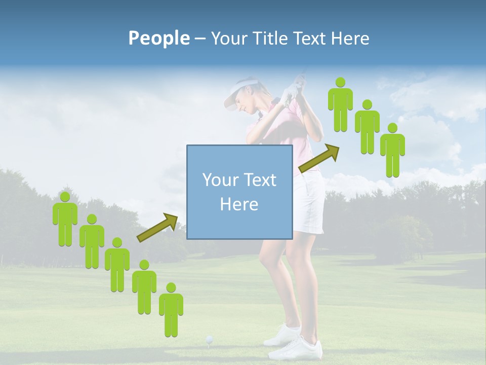 Woman Active Cup PowerPoint Template