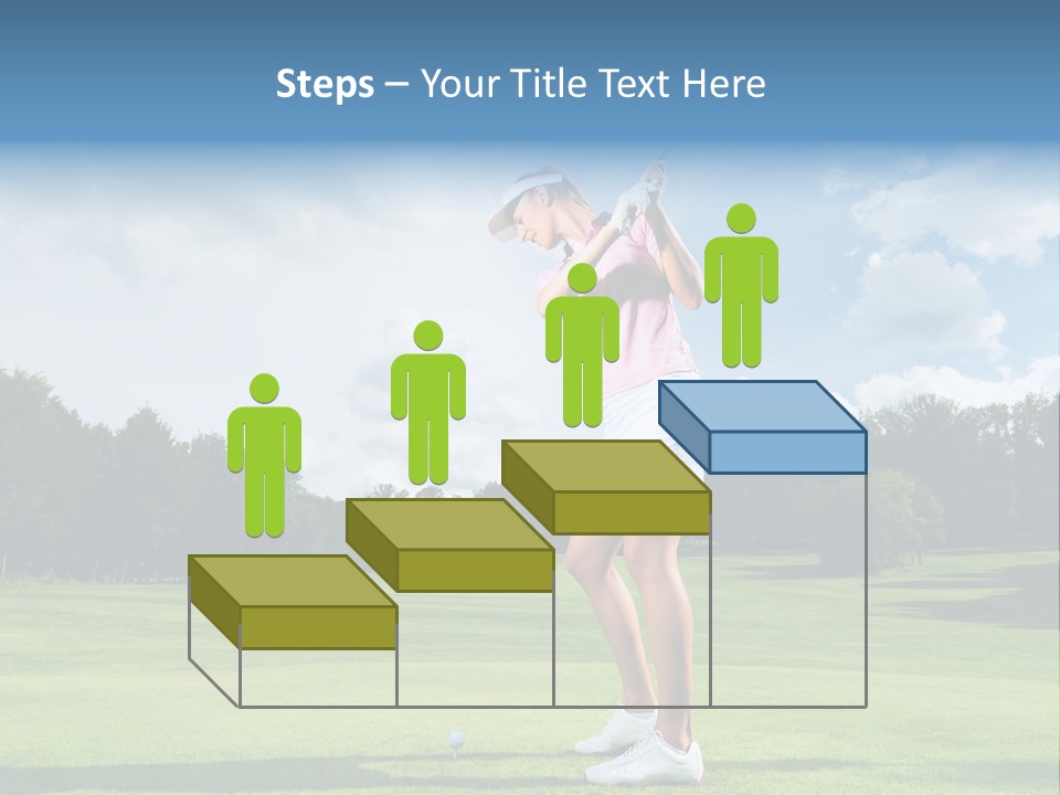 Woman Active Cup PowerPoint Template