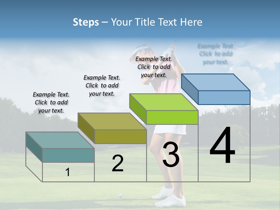 Woman Active Cup PowerPoint Template