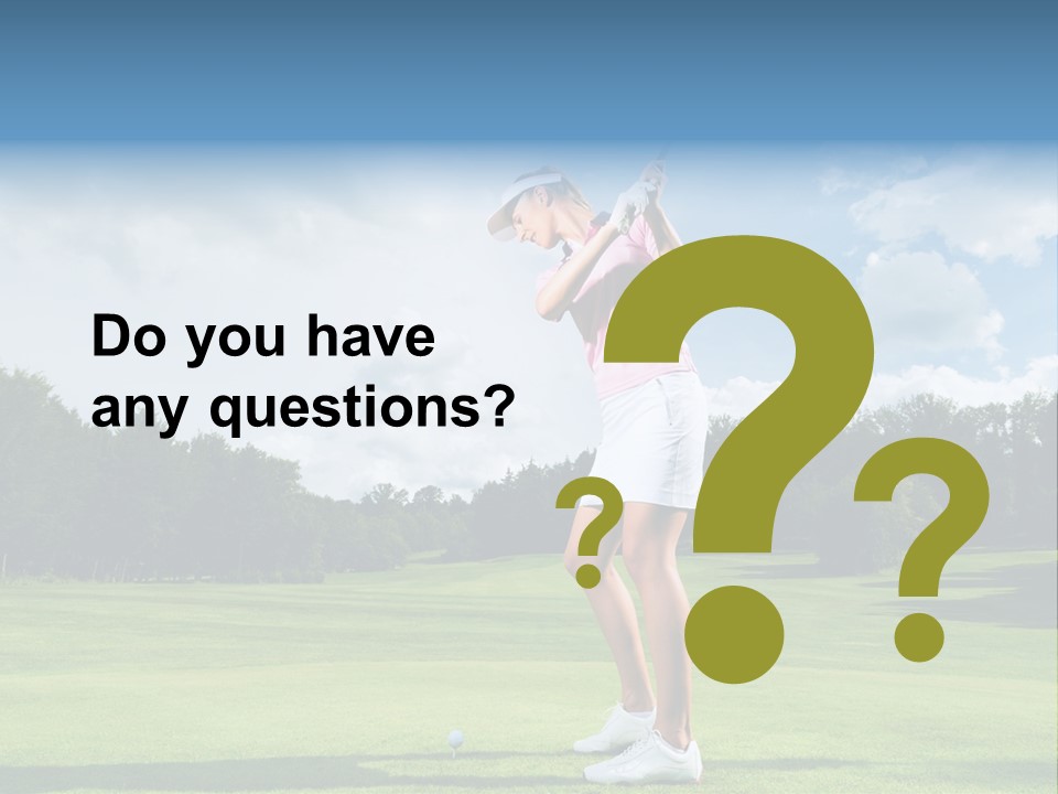 Woman Active Cup PowerPoint Template