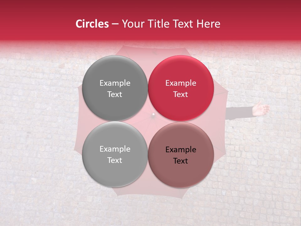 Girl Stand Caucasian PowerPoint Template