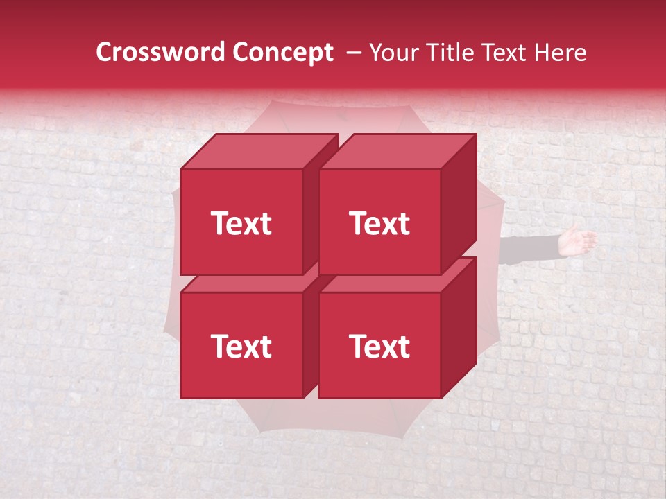 Girl Stand Caucasian PowerPoint Template