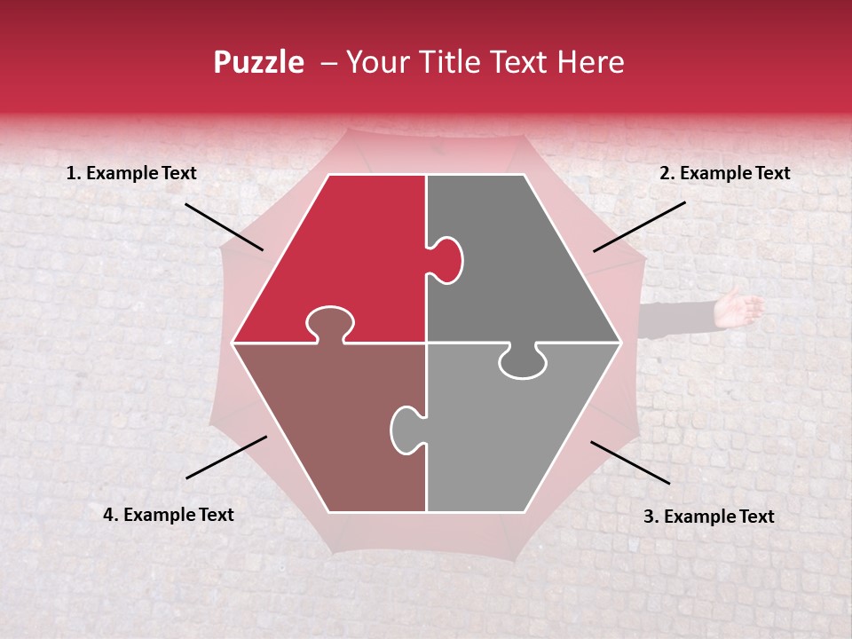 Girl Stand Caucasian PowerPoint Template