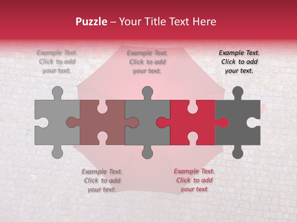 Girl Stand Caucasian PowerPoint Template