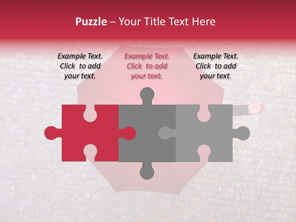 Girl Stand Caucasian PowerPoint Template