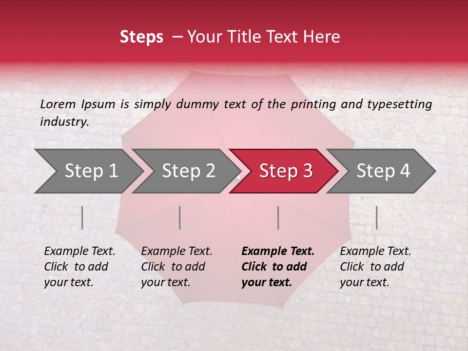 Girl Stand Caucasian PowerPoint Template