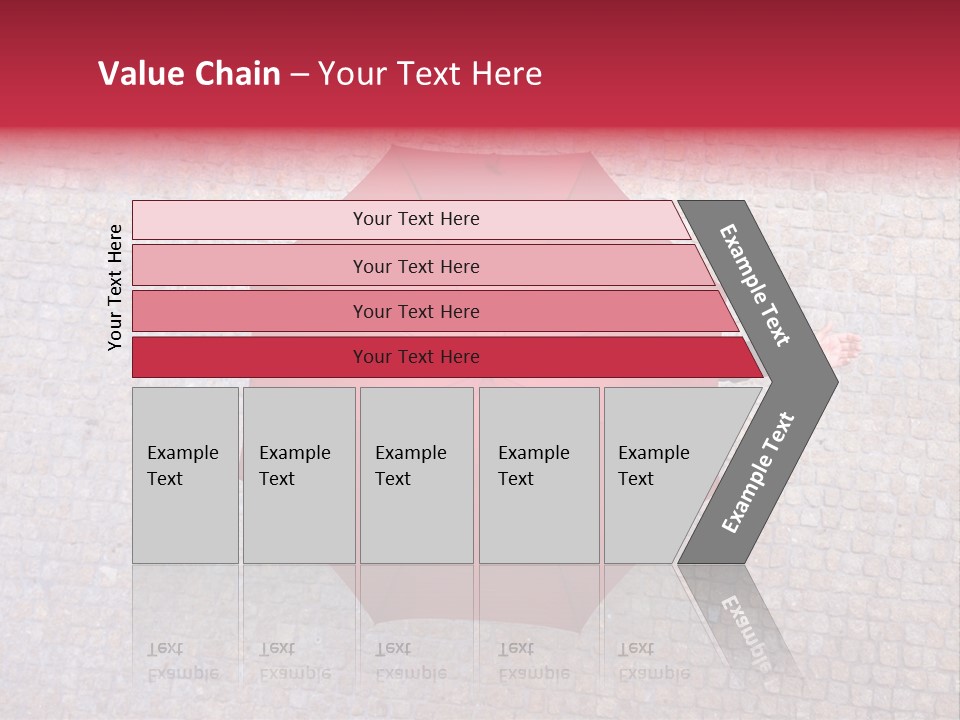 Girl Stand Caucasian PowerPoint Template