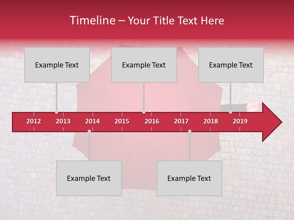 Girl Stand Caucasian PowerPoint Template