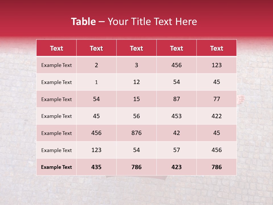 Girl Stand Caucasian PowerPoint Template