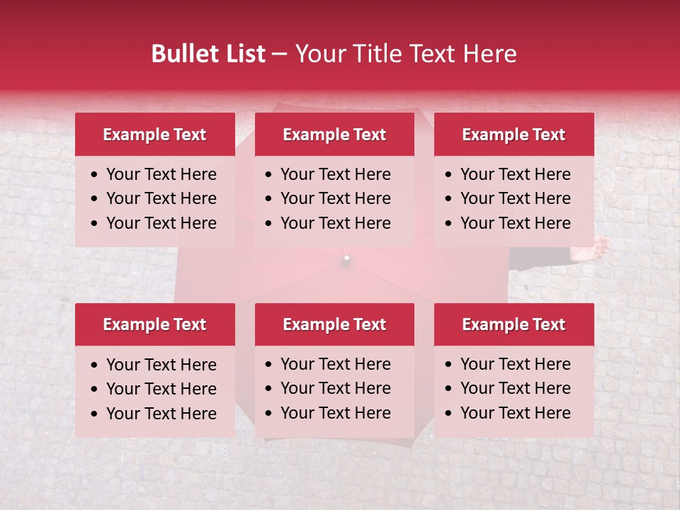 Girl Stand Caucasian PowerPoint Template