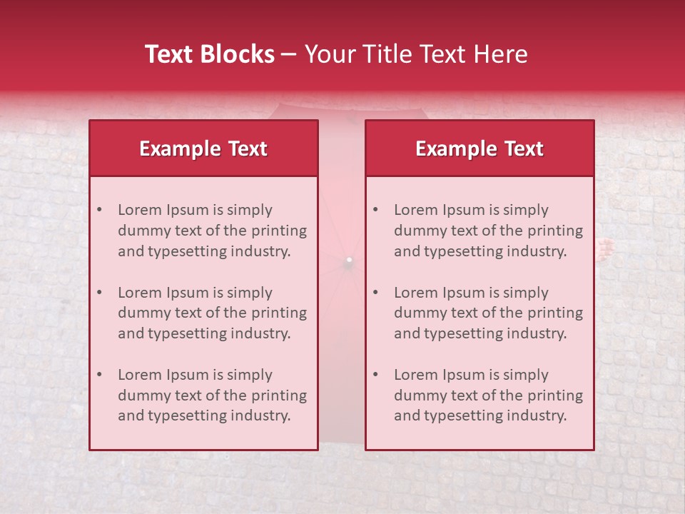 Girl Stand Caucasian PowerPoint Template