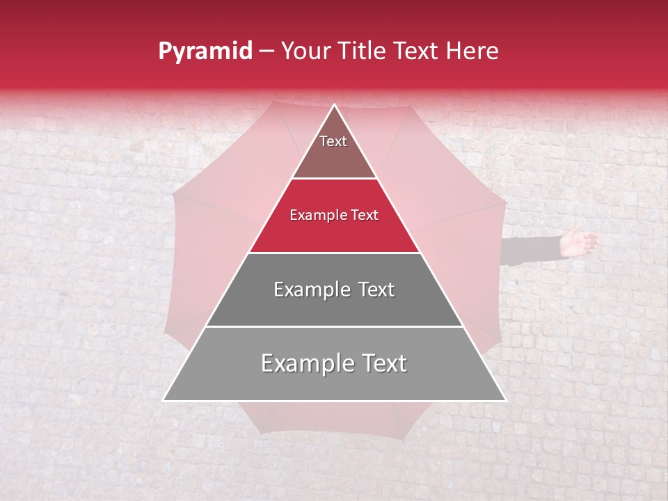 Girl Stand Caucasian PowerPoint Template